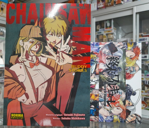 Novela Chainsaw Man Buddy Stories - Norma Editorial + Regalo