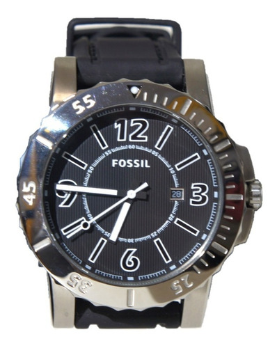Reloj Fossil Black Silver Mod. Bq1023