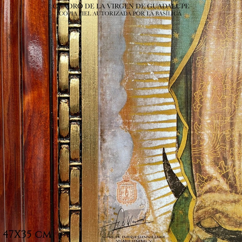 Imagen 4 de 8 de Cuadro Virgen De Guadalupe Nogal Regalo
