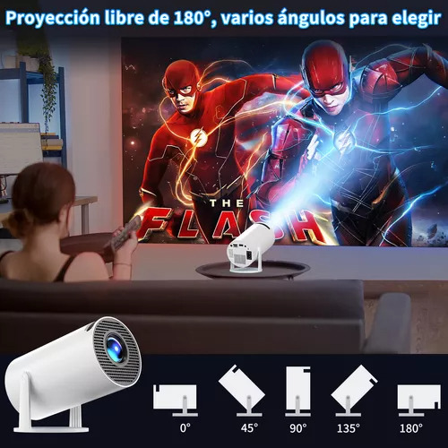 Proyector Hy300 Portátil 4k Color Blanco Wifi Blanco