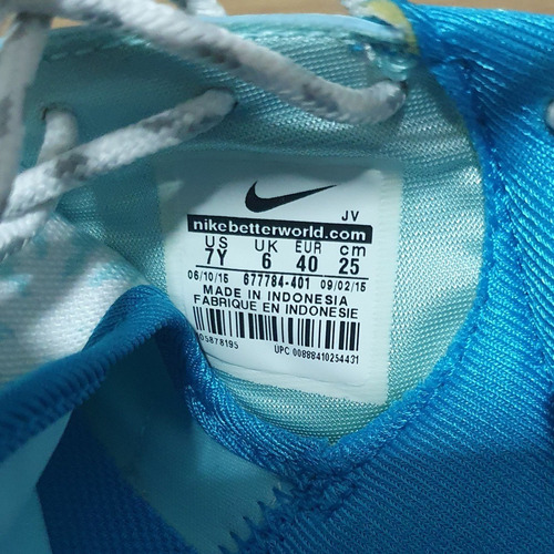 Tenis Nike Roshe One Print (gs) Azul Claro Frozen 37