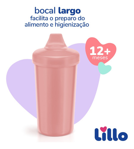 Kit 3 Copos Infantil Antivazamento Colors Max 320ml Rs Lillo
