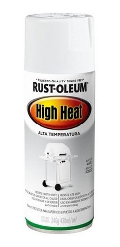 Spray Aerosol Alta Temperatura Blanco Mate Rust Oleum