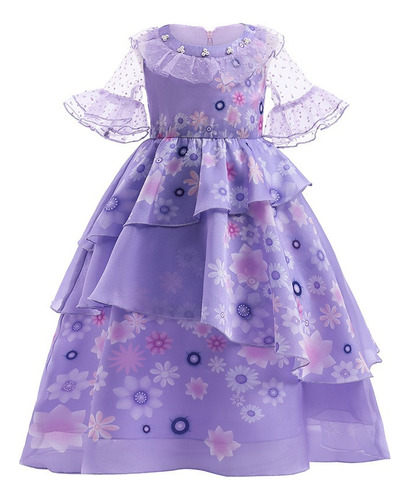 Vestido De Princesa Sqy Isabela Encanto Cosplay Púrpura