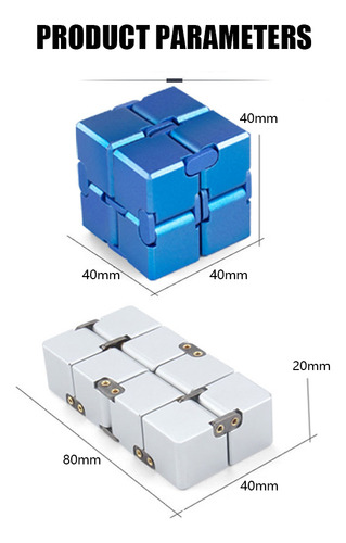 Cubo De Dedos Infinity Antiestrés Modelo Relax