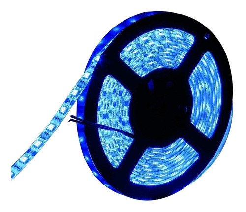 Rollo Led 5050 Azul Exterior 12v 14.4w X Mt Oferta