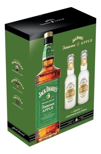 Pack Jack Daniels Apple + 2 Aguas Tonicas Fentimans