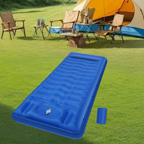 Colchon Inflable Individual Cama Inflable Acampar Colchoneta