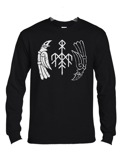 Polera Ml Wardruna Logo Birds Metal Abominatron