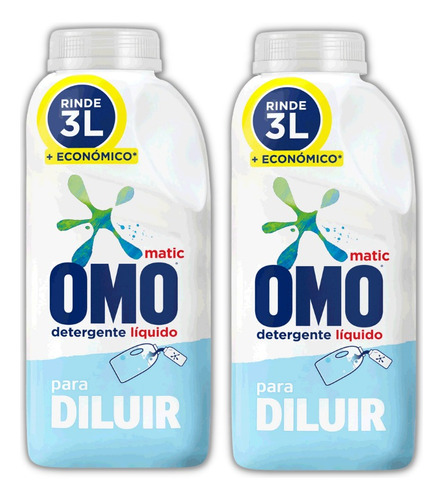 Detergente Omo Para Diluir Pack X2 Unidades Super Oferta