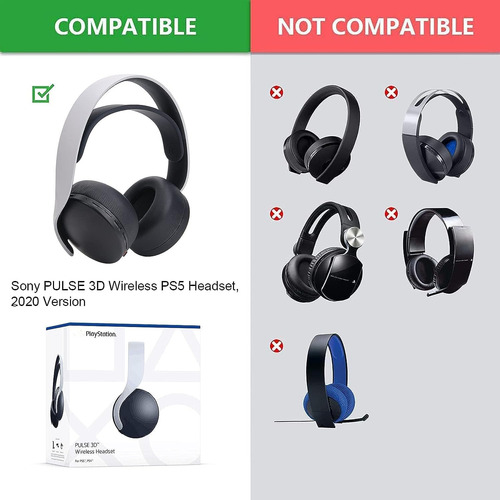 Almohadillas Para Audifonos Compatibles Con Ps5 Pulse 3d