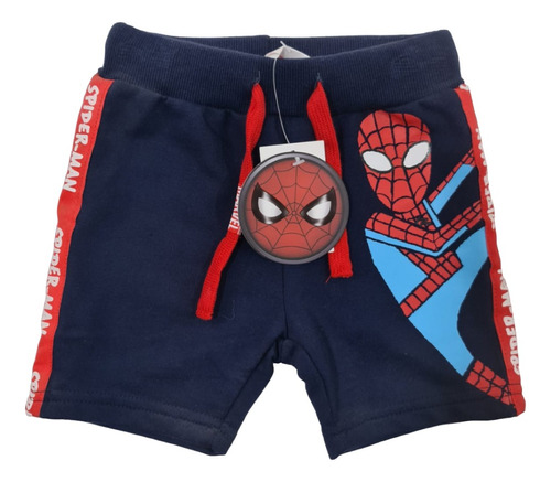 Pantalon Corto Azul Spiderman