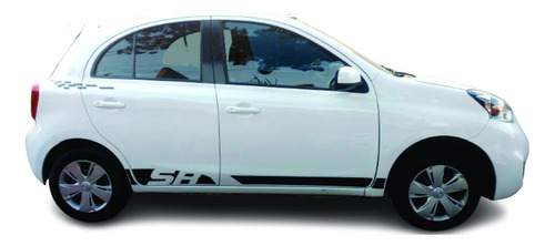 Stickers Franjas Laterales Nissan Versa Tsuru March Sentra