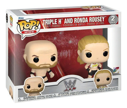 Funko Pop Triple H & Ronda Rousey 2 Pack Wwe