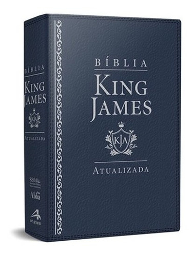 Bíblia King James  Letra Grande Kja Atualizada - Azul