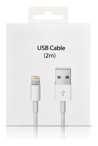 Cable Usb Para Apple iPhone X Xs Xs Max Xr 11 Pro 2 Metros