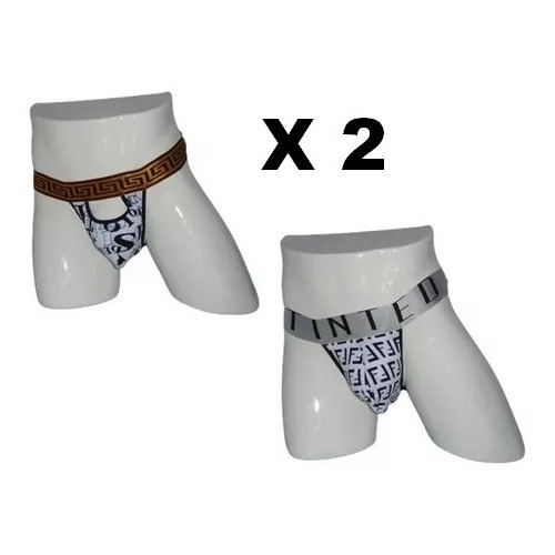 Pack 2 Suspensorio Jockstrap Corte Bajo Ropa Interior 