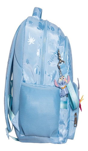 Mochila Stitch Primaria Backpack 185629 Color Azul Diseño De La Tela Liso
