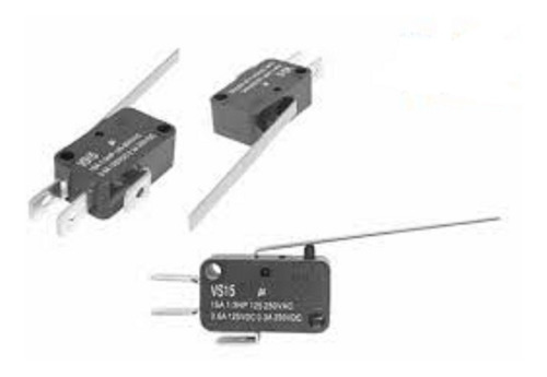 10 Microswitch Palanca Larga 15a 1p2t Vs15n03