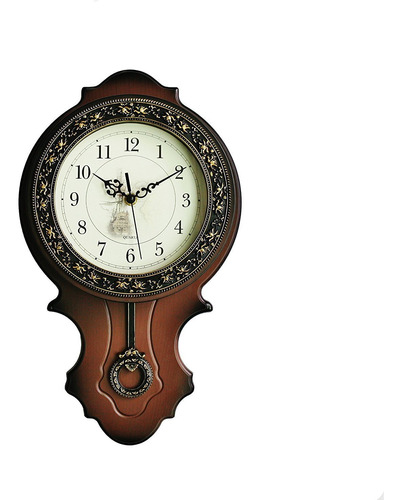 Xichen Reloj De Pared De Pendulo De Madera Simulada Estilo E