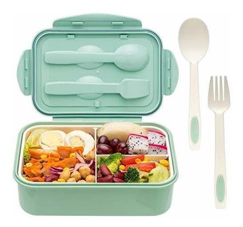 Caja De Bento Para Adultos Y Niños - 1400ml Caja De 2d1dq