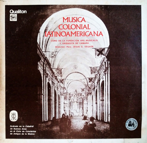 Música Colonial Latinoamericana Lp 