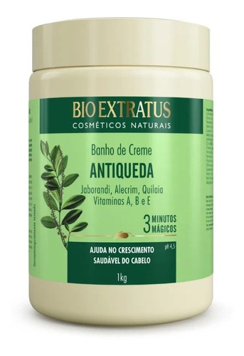 Banho De Creme Antiqueda Jaborandi 1kg Bio Extratus