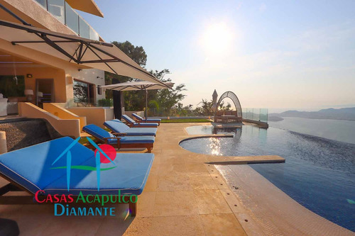 Cad Villa Emiliano. Con Terraza Con Alberca, Sala, Comedor, Bbq Y Vista A La Bahía De Acapulco