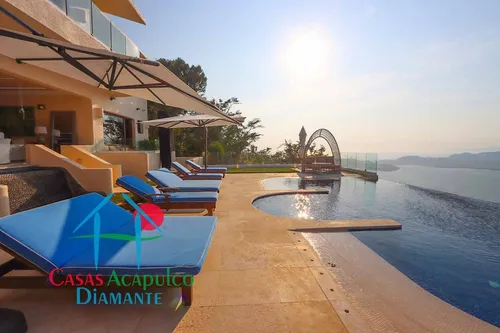 Cad Villa Emiliano. Con Terraza Con Alberca, Sala, Comedor, Bbq Y Vista A La Bahía De Acapulco
