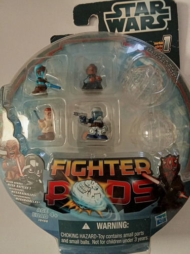 Star Wars Fighter Pods Serie 1: Lando, Jango, Obi-wan, Ayla (Usado)