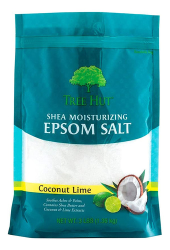 Hidratante De Coco Y Lima De Coco Epsom Salt Tree Hut Shea,