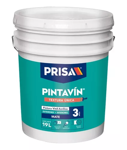 Pintura Vinílica Color Blanco-Satinado Cubeta de 19 Litros Surtek