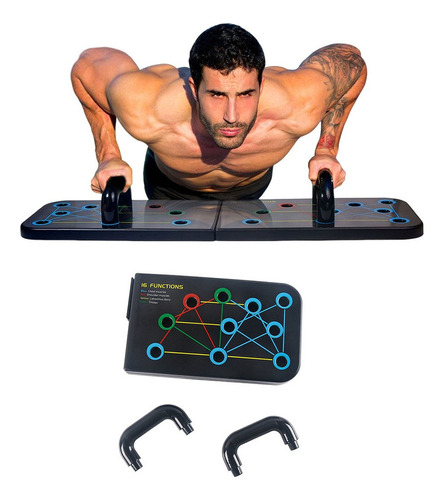 Tabla Fitness Multifuncional, Soporte Inteligente Flexiones