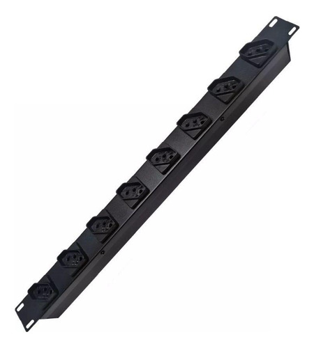 Régua Padrão Rack 19 Com 8 Tomadas 10a -1u -110/220 V