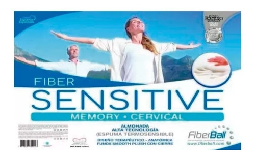 Almohada Inteligente Fiberball Cervical F Lavable Con Cierre