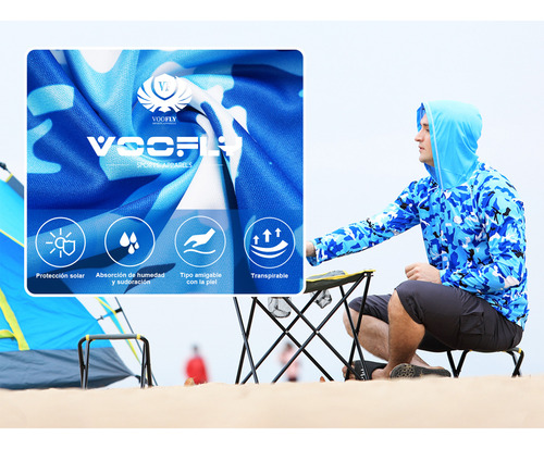 Sudadera Con Capucha Con Protección Solar Para Hombre, Camis