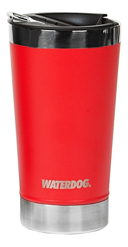 Vaso Térmico Cervecero Beer Waterdog Acero Inoxidable 500 Cc Color Rojo Beer500