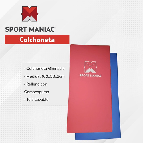 Kit Sport Maniac Colchoneta Tobillera Mancuernas Pesa Rusa
