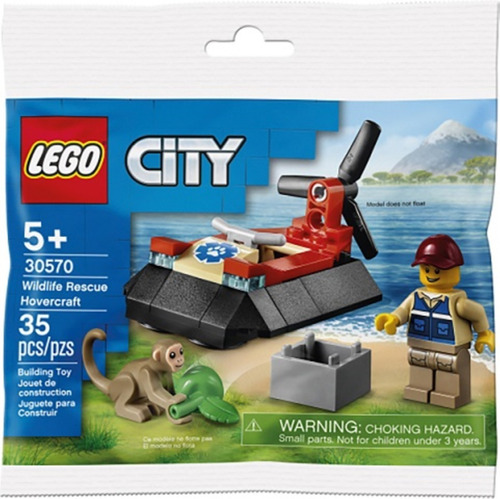 Lego City Wildlife Rescue Hovercraft 35 Piezas 30570