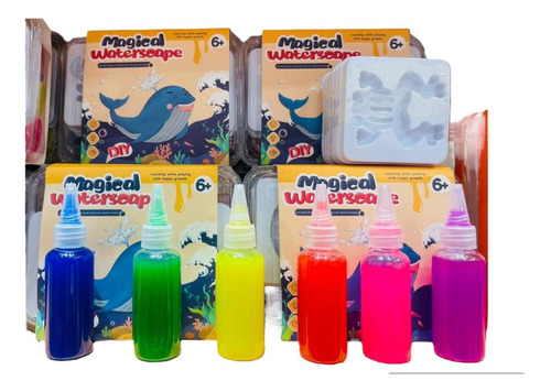 Kit De Gel Magico 3d Acuatico, 6 Gel Juego De Agua Diy 