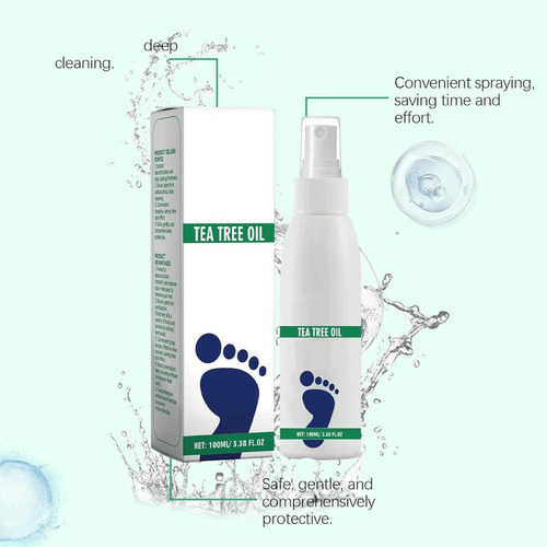 Spray Desinfectante Para Pies Con Aceite De Árbol De Té, Árb