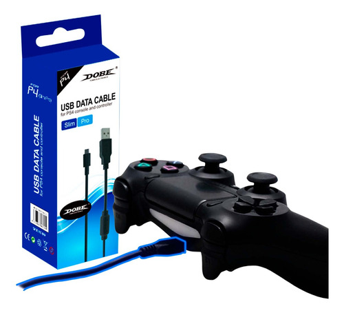 Cable Para Cargar Mando Ps4 De 1.8 Metros Carga Rápida