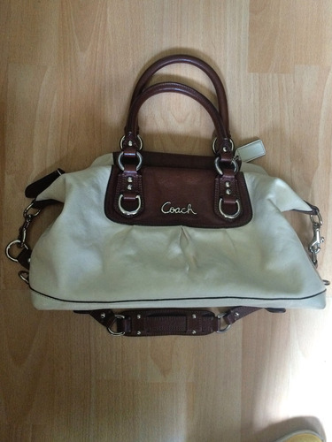 Bolsa Coach Madison Silver Piel Fina Toda 100% Original!!