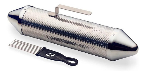 Imagen 4 de 8 de Guiro Torpedo Profesional Shaker + Peine Cumbia Salsa Reggae