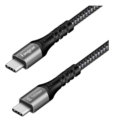 Fasgear Usb C To Usb C Cable, 6ft 10gbps Usb 3.1 Gen 2 Type