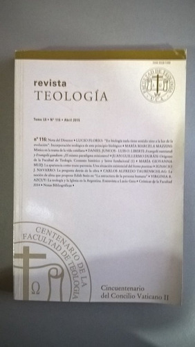 Revista Teología 116 - Florio - Azcuy - Duran