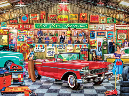 Masterpieces Wheels Rompecabezas, A Tu Servicio, The Auction
