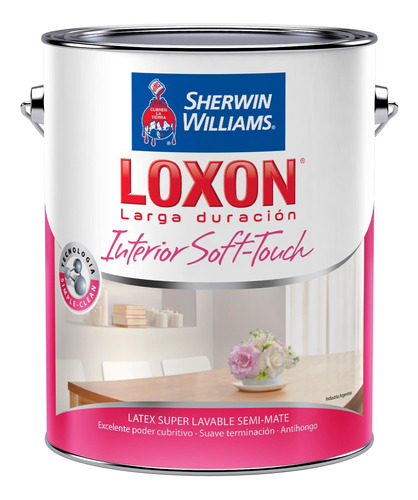 Pinturas Sherwin Williams Loxon Ld Soft-touch Blanco 4 Lts