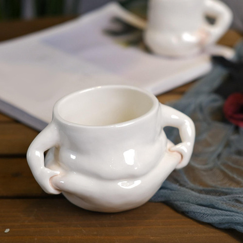Mz Taza De Café De Cerámica Bebida Con Asa Contenedor Cacao
