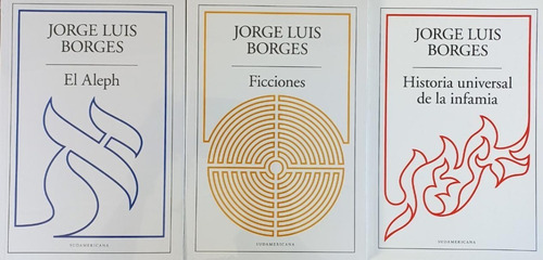 3 Libros Aleph + Ficciones + Infamia - Borges - Sudamericana
